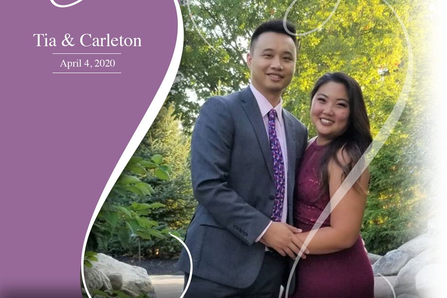 Nearlywed Tia & Carleton - April 4, 2020 Wedding ricardo tomas weddings event planner